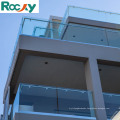 House exterior fixed glass handrail balustrade